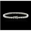 Image 2 : 18KT White Gold 11.64ctw Diamond Tennis Bracelet