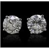 Image 1 : 14KT White Gold 3.25ctw Diamond Earrings
