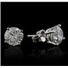 Image 2 : 14KT White Gold 3.25ctw Diamond Earrings