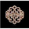 Image 1 : 14KT Rose Gold 1.10ctw Diamond Ring