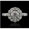 Image 1 : 14KT White Gold 1.83ctw Diamond Ring