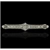 Image 1 : Platinum 1.70ctw Diamond Brooch