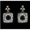 Image 1 : SILVER 15.26ctw Crystal Earrings