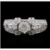 Image 1 : 14KT White Gold 1.15ctw Diamond Ring