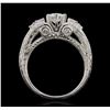 Image 3 : 14KT White Gold 1.15ctw Diamond Ring