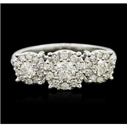 14KT White Gold 0.85ctw Diamond Ring