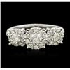 Image 1 : 14KT White Gold 0.85ctw Diamond Ring