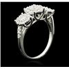 Image 3 : 14KT White Gold 0.85ctw Diamond Ring