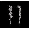 Image 2 : 14KT White Gold 2.62ctw Diamond Earrings