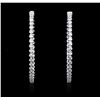 Image 1 : 14KT White Gold 2.39ctw Diamond Earrings