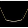Image 2 : 14KT Yellow Gold 0.84ctw Diamond Necklace