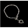 Image 1 : 14KT White Gold 0.68ctw Diamond Bracelet
