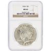 Image 1 : 1924 NGC MS63 Peace Silver Dollar