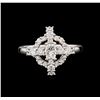 Image 1 : 0.90ctw Diamond Ring - 18KT White Gold