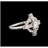 Image 2 : 0.90ctw Diamond Ring - 18KT White Gold