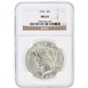 Image 1 : 1922 NGC MS63 Peace Silver Dollar