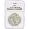 Image 1 : 1922 NGC MS63 Peace Silver Dollar