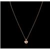 Image 1 : 14KT Rose Gold Heart Shape Locket Pendant With Chain