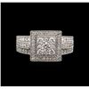 Image 1 : 0.78ctw Diamond Ring - 14KT White Gold