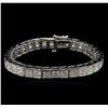 Image 1 : 25.45ctw Diamond Tennis Bracelet - 14KT White Gold