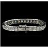 Image 2 : 25.45ctw Diamond Tennis Bracelet - 14KT White Gold