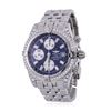 Image 1 : Breitling Stainless Steel 2.20ctw Diamond Chronomat Evolution Men's Watch