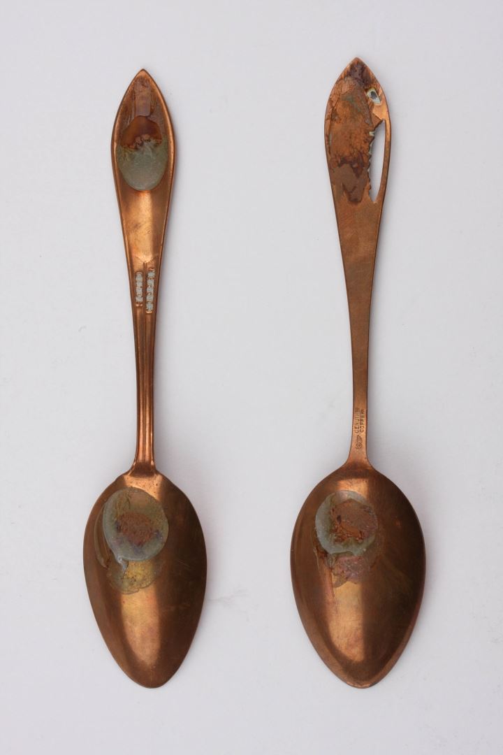 Vintage Solid Copper Souvenir Spoons