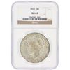Image 1 : 1925 NGC MS63 Peace Silver Dollar