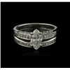 Image 1 : 18KT White Gold 1.48ctw Diamond Ring
