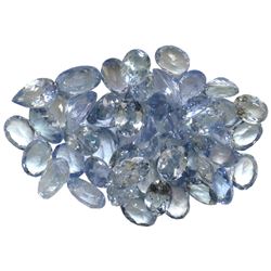 10.17ctw Oval Mixed Tanzanite Parcel