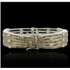 Image 2 : 18KT White Gold 19.79tcw Diamond Ribbon Bracelet