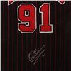 Image 2 : Dennis Rodman Framed Autographed Jersey