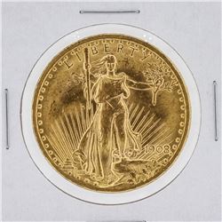 1908 $20 BU St. Gaudens With Motto Double Eagle Gold Coin