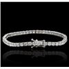 Image 2 : 14KT White Gold 6.12ctw Diamond Tennis Bracelet