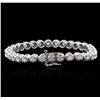 Image 2 : 14KT White Gold 3.26ctw Diamond Tennis Bracelet