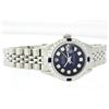 Image 8 : Rolex Stainless Steel Diamond and Sapphire DateJust Ladies Watch