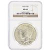 Image 1 : 1924 NGC MS63 Peace Silver Dollar
