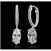 Image 2 : 18KT White Gold 2.54ctw Diamond Earrings