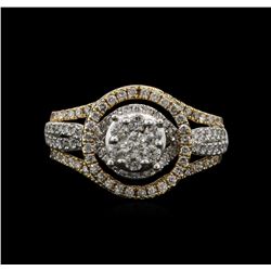 1.00ctw Diamond Ring - 14KT Two-Tone Gold