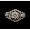Image 1 : 1.00ctw Diamond Ring - 14KT Two-Tone Gold