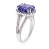 Image 3 : 14KT White Gold 5.00ct Tanzanite and Diamond Ring