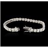 Image 3 : 14KT White Gold 7.60ctw Diamond Tennis Bracelet