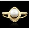 Image 1 : 14KT Yellow Gold Pearl Ring