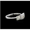 Image 2 : 14KT White Gold 0.70ctw Diamond Ring