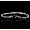 Image 3 : 14KT White Gold 3.61ctw Diamond Tennis  Bracelet