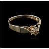 Image 2 : 14KT Yellow Gold 0.10ct Diamond Solitaire Ring