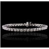 Image 1 : 14KT White Gold 6.85ctw Diamond Bracelet