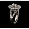 Image 3 : 14KT White Gold 1.48ctw Diamond Ring