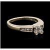 Image 2 : 14KT White Gold 0.45ctw Diamond Ring