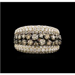 3.90ctw Fancy Brown Diamond Ring - 14KT Two-Tone Gold